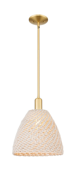 Innovations 716-1S-SG-NBD-12-NAT One Light Pendant, Satin Gold