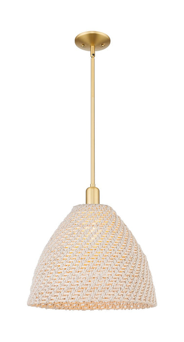 Innovations 716-1S-SG-NBD-16-NAT One Light Pendant, Satin Gold