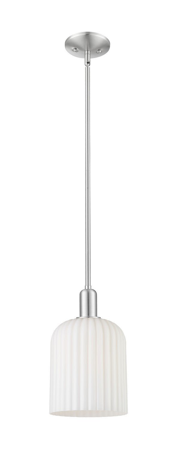 Innovations 716-1S-SN-G559-8GWH One Light Pendant, Brushed Satin Nickel
