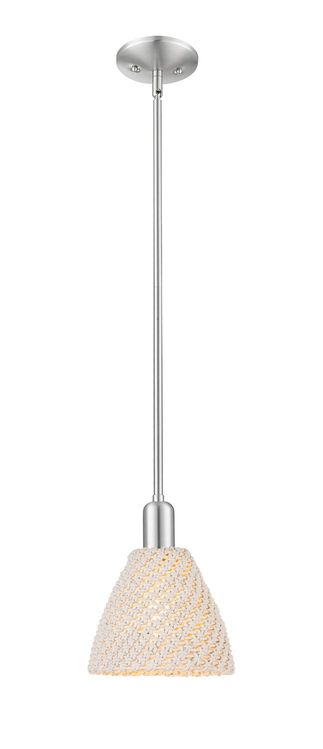 Innovations 716-1S-SN-NBD-75-NAT One Light Pendant, Brushed Satin Nickel