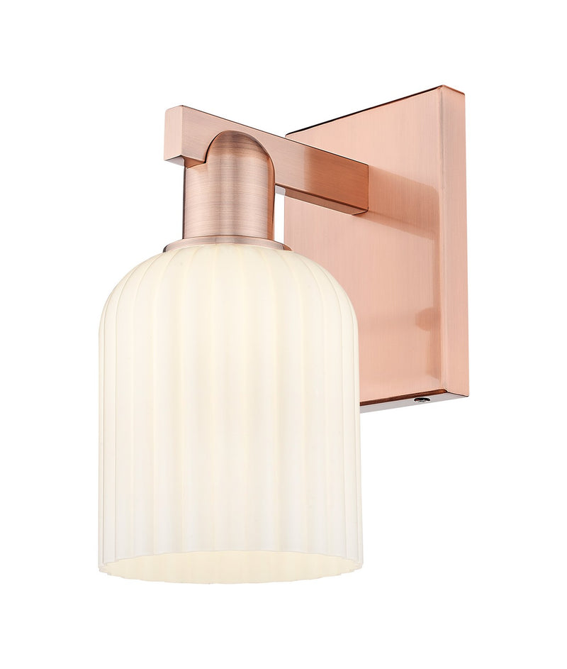 Innovations 716-1W-AC-G559-5GWH One Light Wall Sconce, Antique Copper