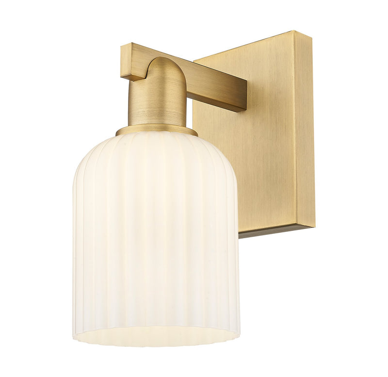 Innovations 716-1W-BB-G559-5GWH One Light Wall Sconce, Brushed Brass