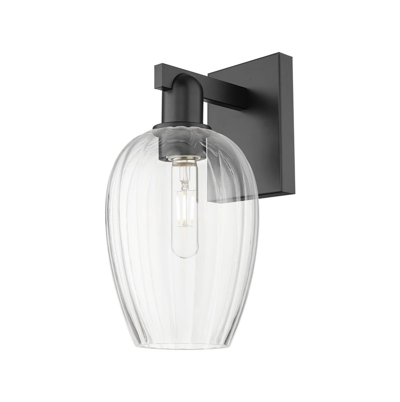 Innovations 716-1W-BK-G457-6CL One Light Wall Sconce, Matte Black
