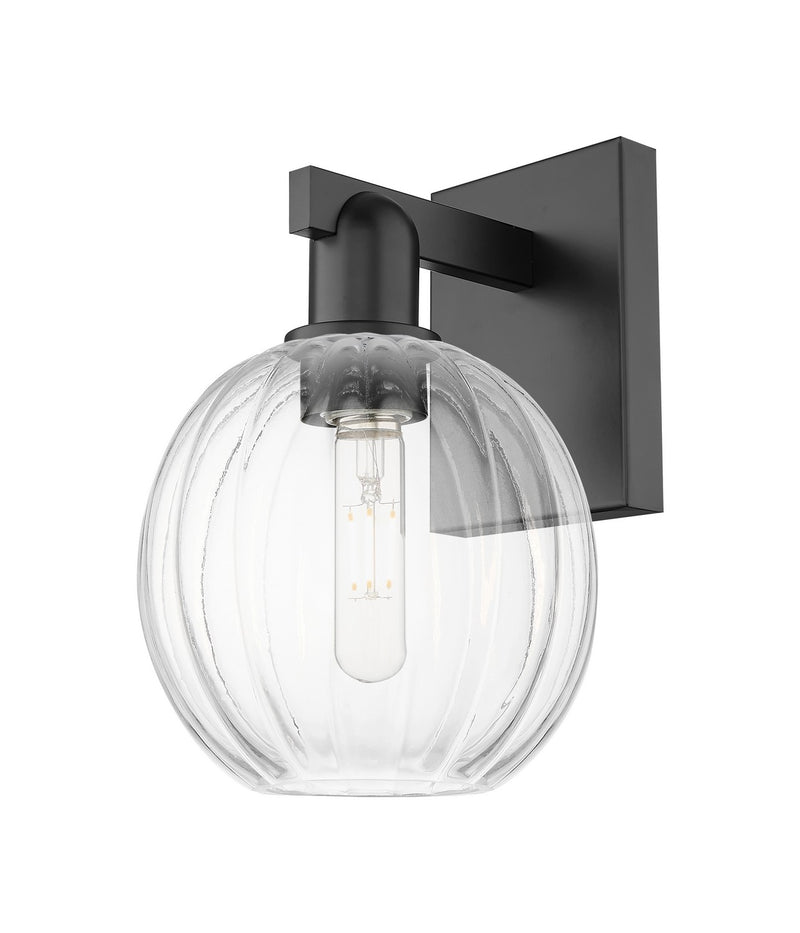Innovations 716-1W-BK-G458-7CL One Light Wall Sconce, Matte Black
