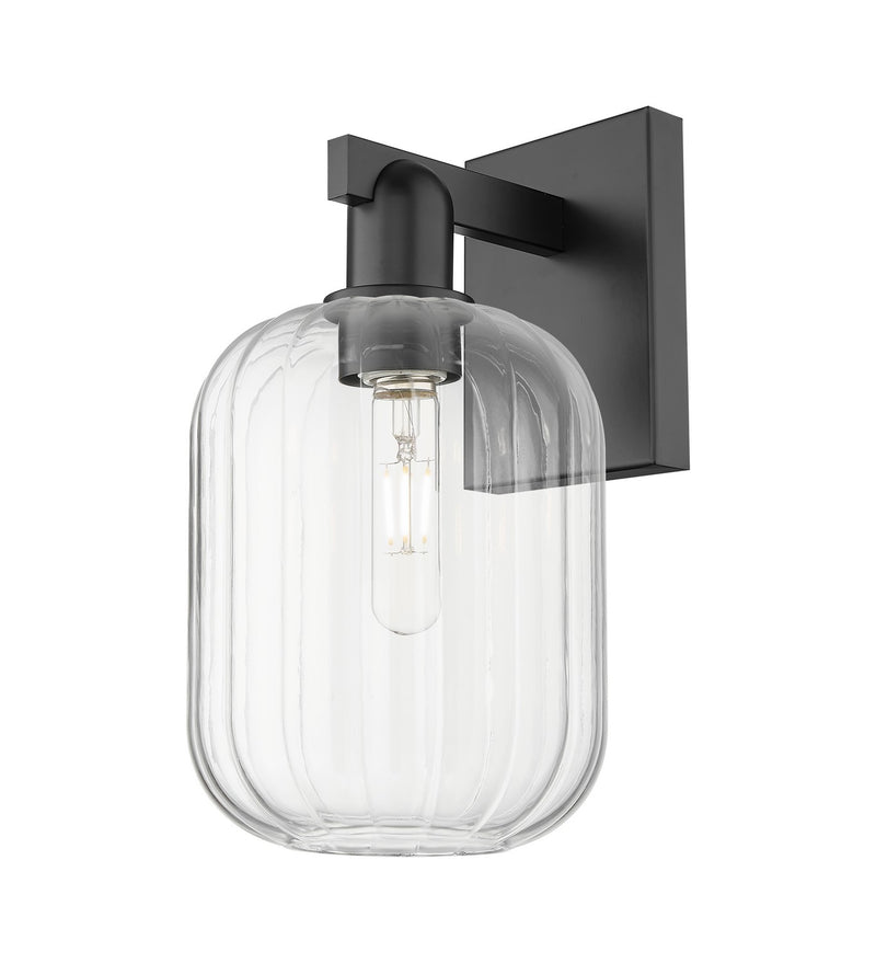 Innovations 716-1W-BK-G460-7CL One Light Wall Sconce, Matte Black