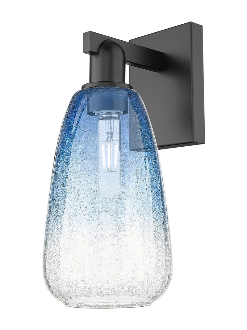 Innovations 716-1W-BK-G480-6SB One Light Wall Sconce, Matte Black