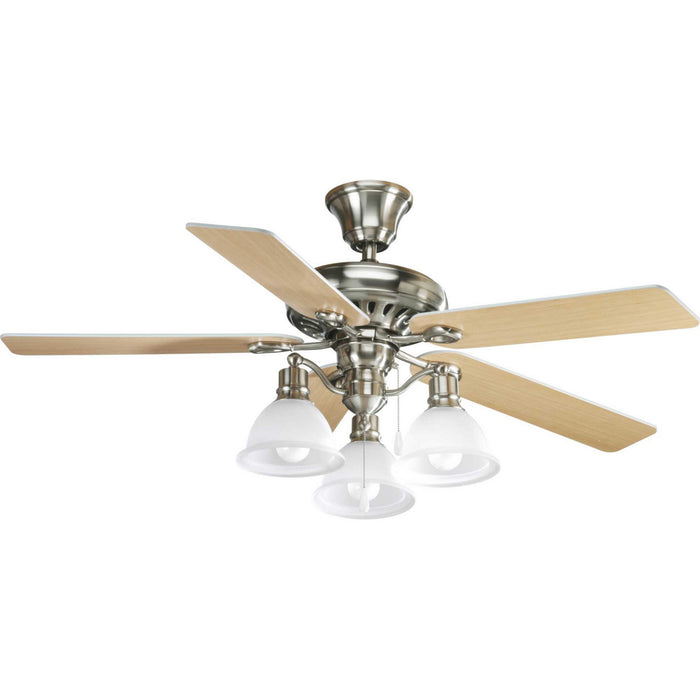 Progress Lighting P2521-09 52" Ceiling Fan, Brushed Nickel