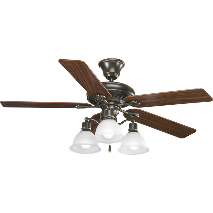 Progress Lighting P2521-20 52" Ceiling Fan, Antique Bronze