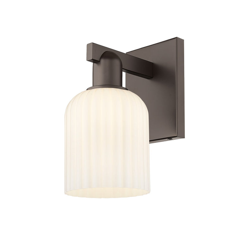 Innovations 716-1W-OB-G559-5GWH One Light Wall Sconce, Oil Rubbed Bronze