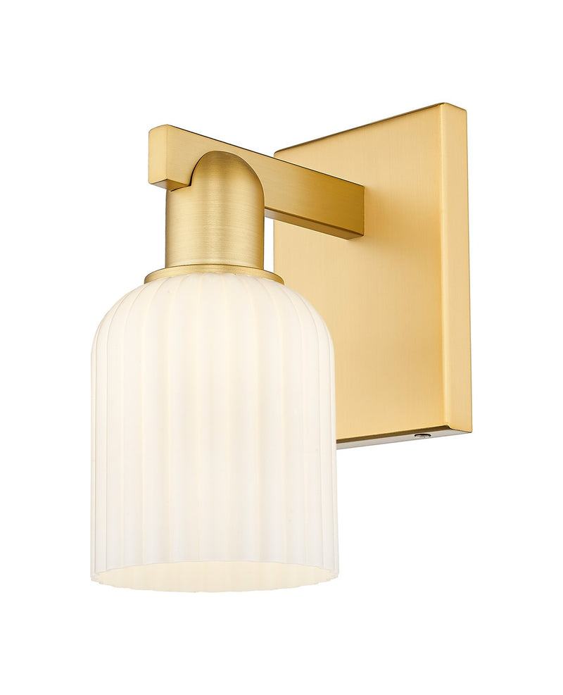 Innovations 716-1W-SG-G559-5GWH One Light Wall Sconce, Satin Gold