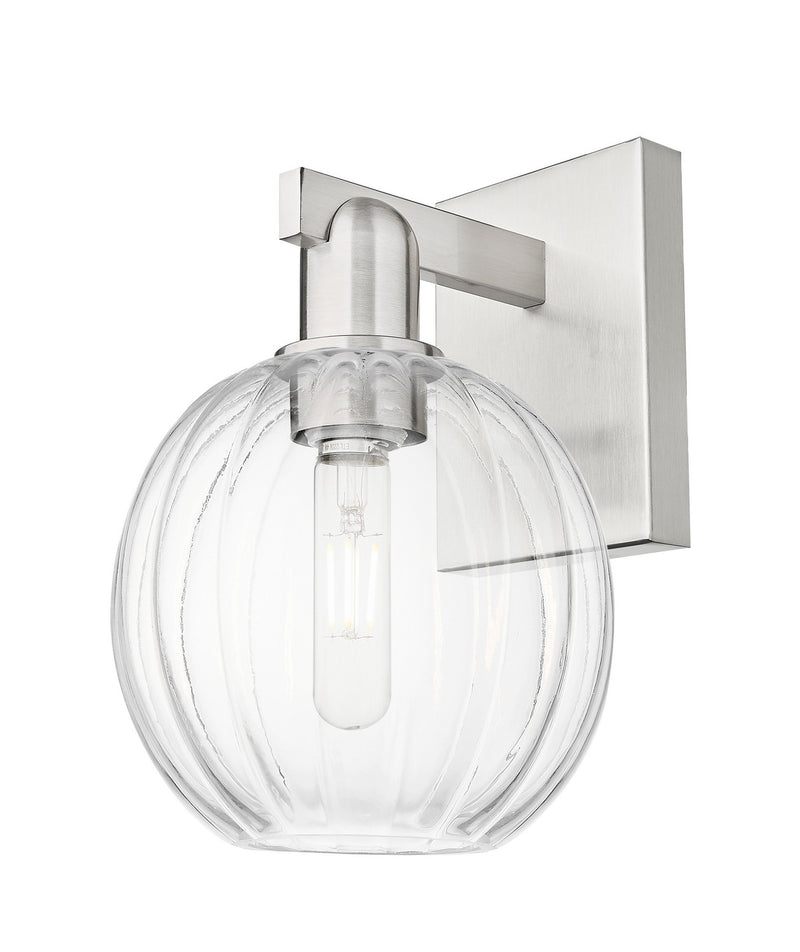 Innovations 716-1W-SN-G458-7CL One Light Wall Sconce, Brushed Satin Nickel
