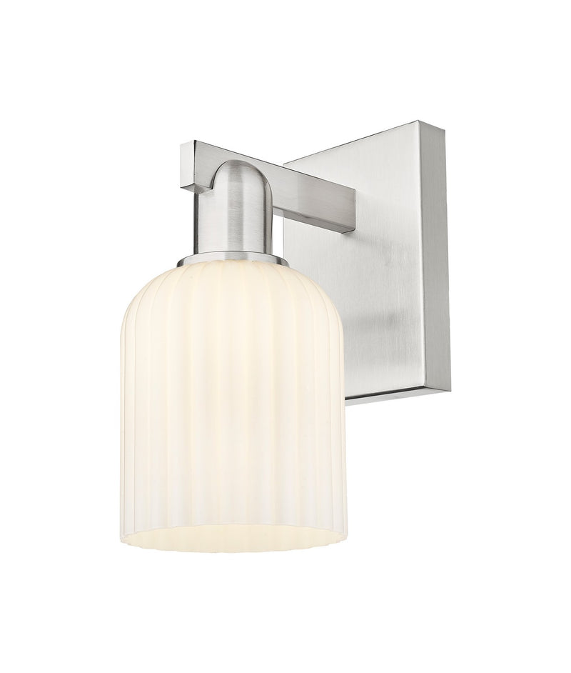 Innovations 716-1W-SN-G559-5GWH One Light Wall Sconce, Brushed Satin Nickel