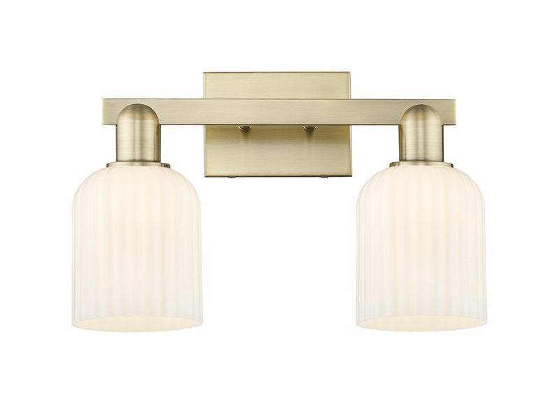 Innovations 716-2W-AB-G559-5GWH Two Light Bath Vanity, Antique Brass