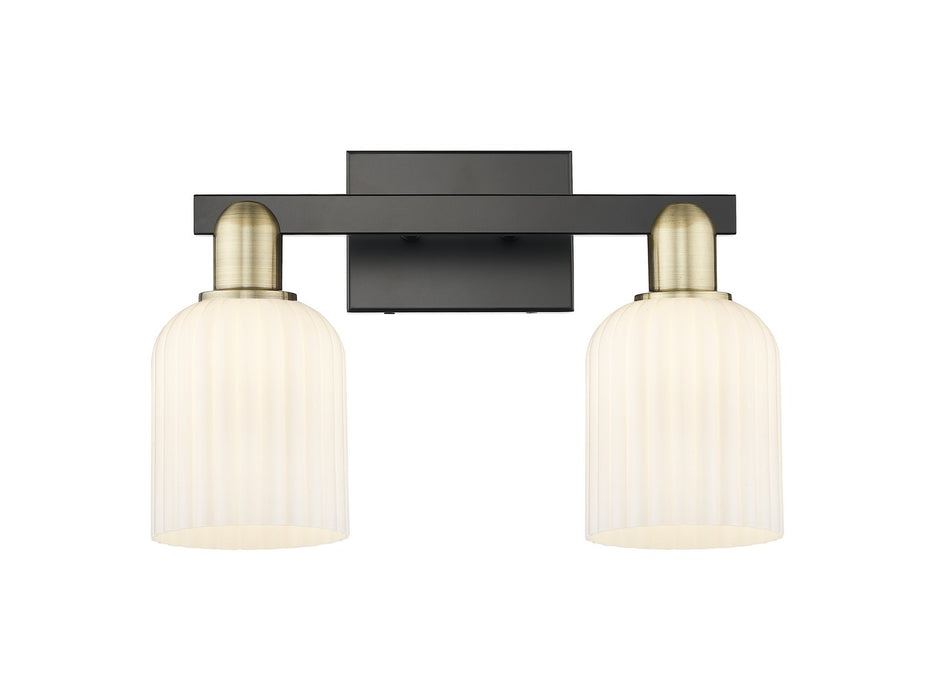 Innovations 716-2W-BAB-G559-5GWH Two Light Bath Vanity, Black Antique Brass