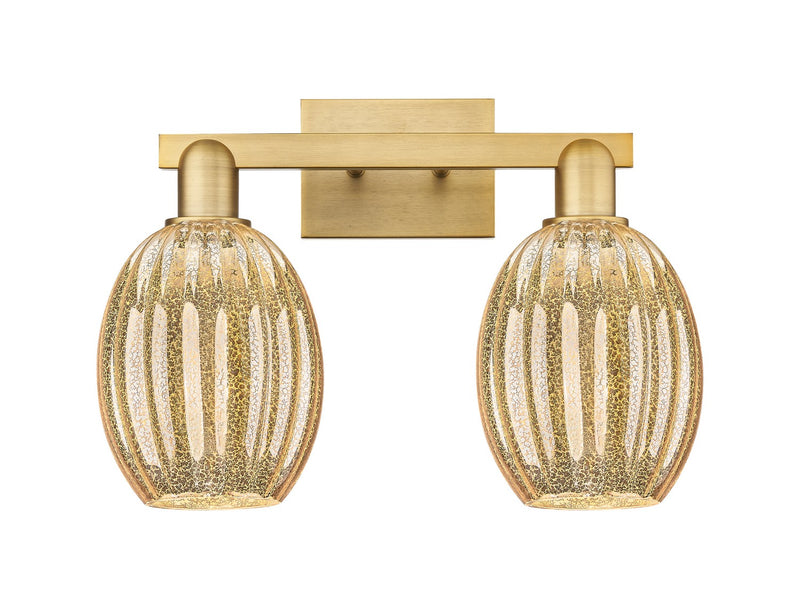 Innovations 716-2W-BB-G459-6ME Two Light Bath Vanity, Brushed Brass