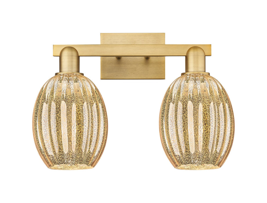 Innovations 716-2W-BB-G459-6ME Two Light Bath Vanity, Brushed Brass