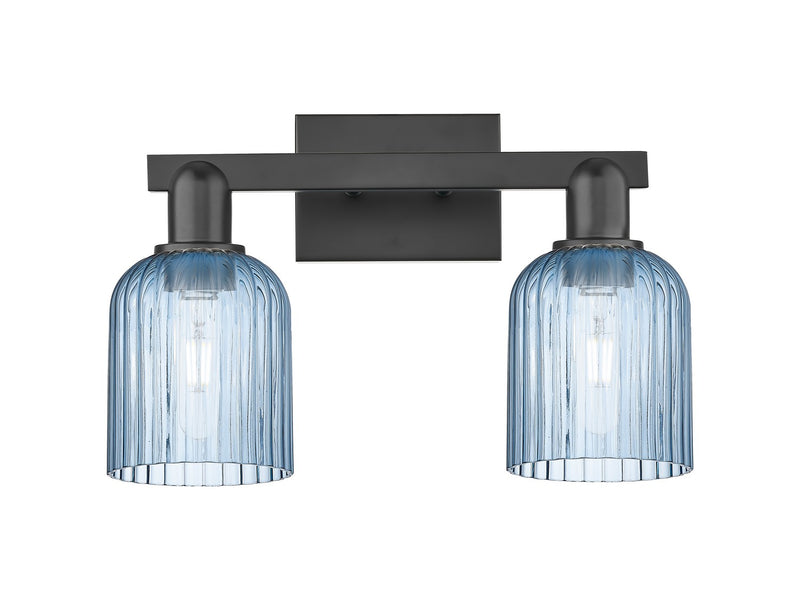 Innovations 716-2W-BK-G559-5BL Two Light Bath Vanity, Matte Black