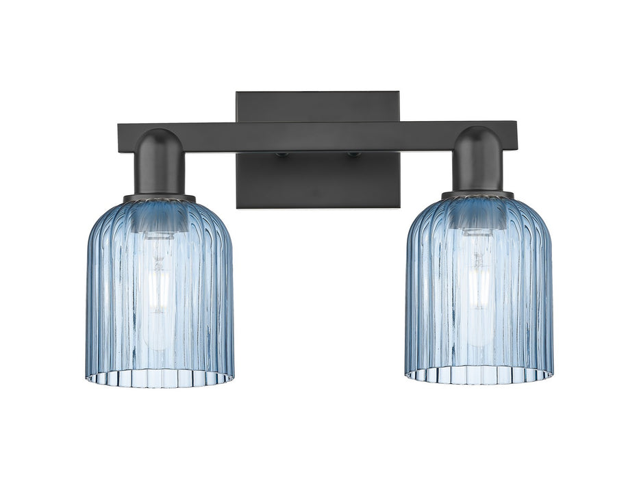 Innovations 716-2W-BK-G559-5BL Two Light Bath Vanity, Matte Black