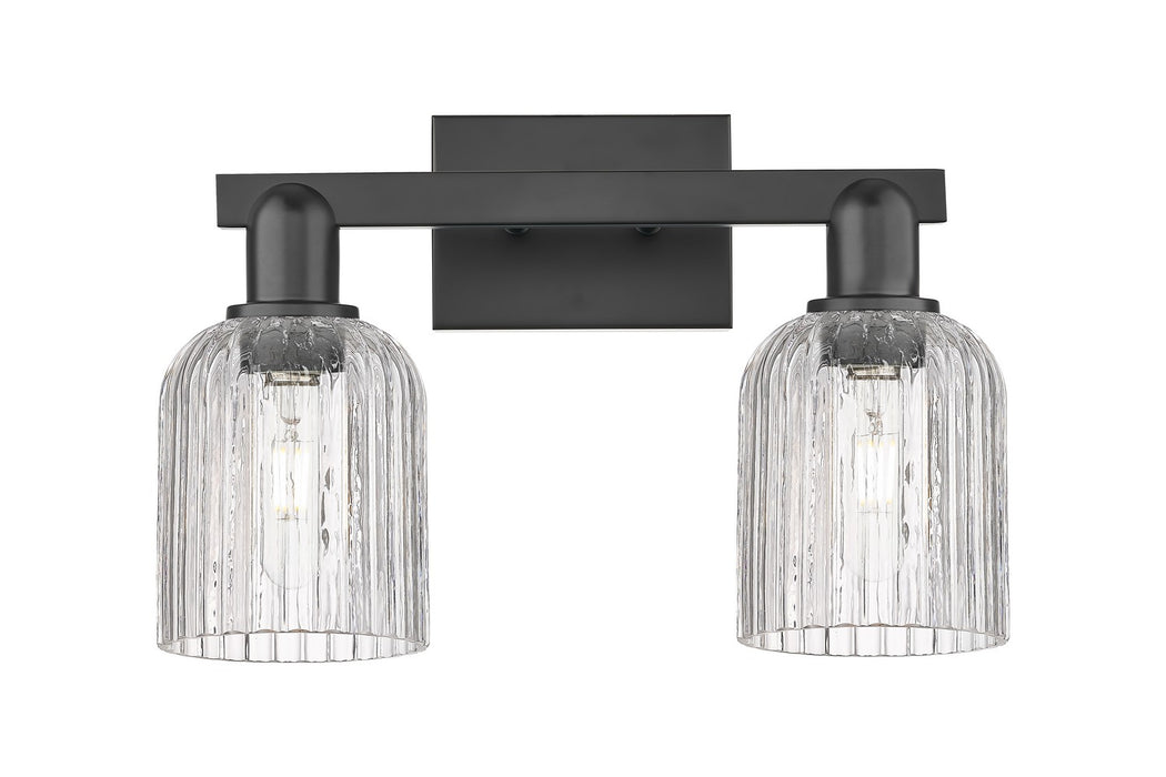 Innovations 716-2W-BK-G559-5CL Two Light Bath Vanity, Matte Black