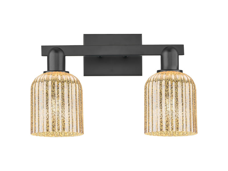 Innovations 716-2W-BK-G559-5ME Two Light Bath Vanity, Matte Black