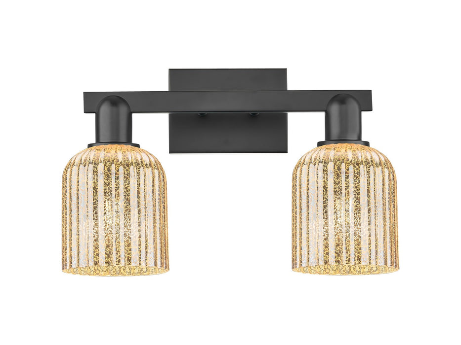 Innovations 716-2W-BK-G559-5ME Two Light Bath Vanity, Matte Black