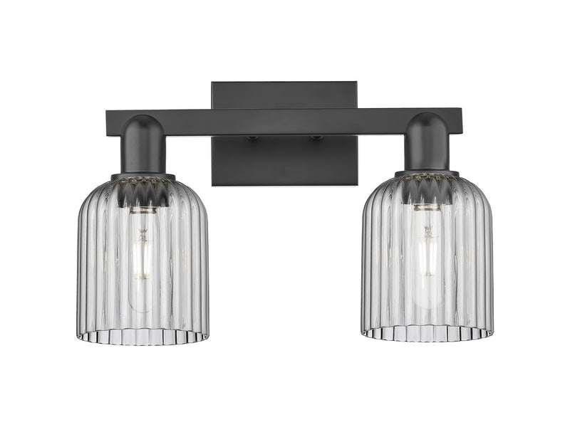 Innovations 716-2W-BK-G559-5SM Two Light Bath Vanity, Matte Black