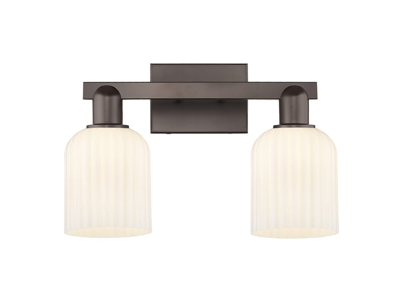 Innovations 716-2W-OB-G559-5GWH Two Light Bath Vanity, Oil Rubbed Bronze