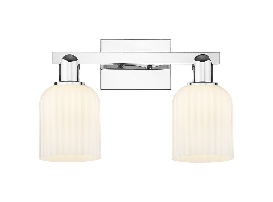Innovations 716-2W-PC-G559-5GWH Two Light Bath Vanity, Polished Chrome
