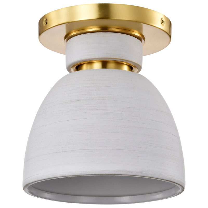 Nuvo Lighting 60-8001 Flush Mount, Brushed Brass