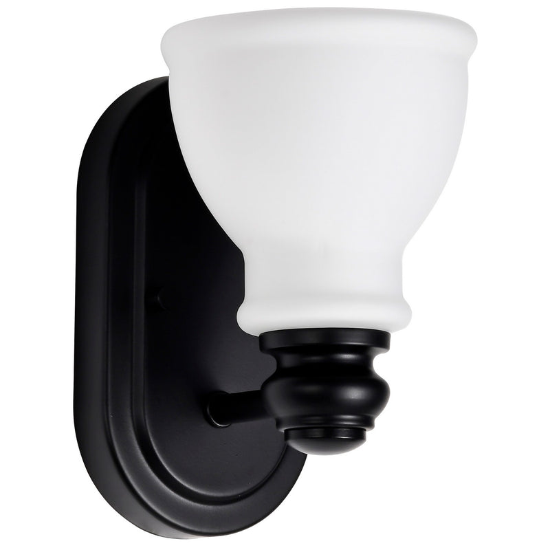 Nuvo Lighting 60-8021 One Light Vanity, Matte Black