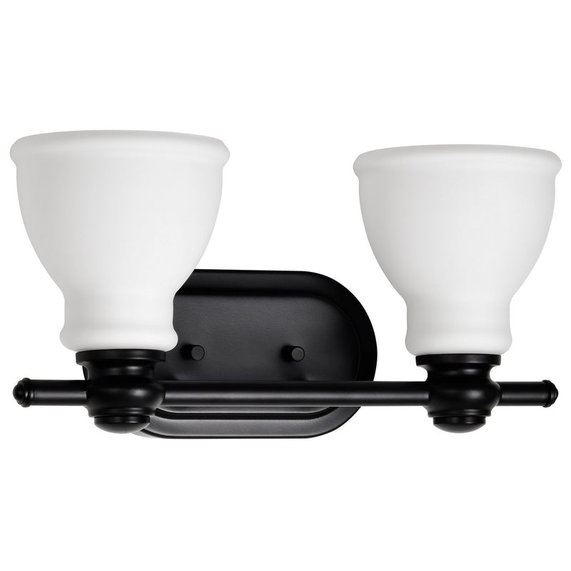 Nuvo Lighting 60-8022 Two Light Vanity, Matte Black