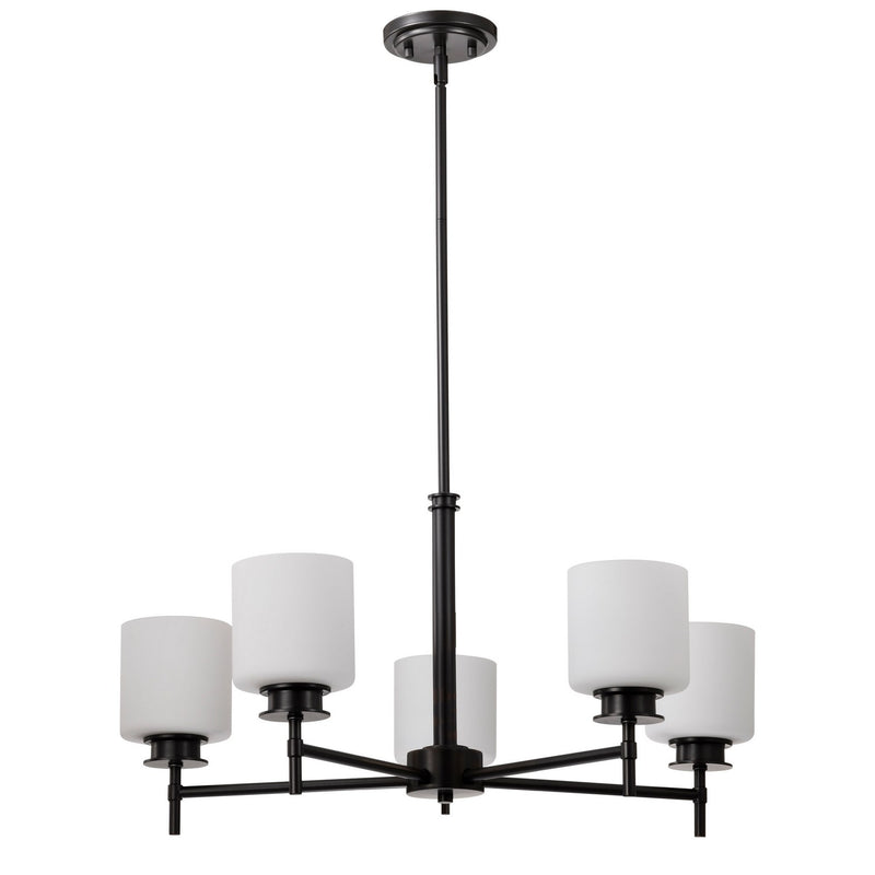 Nuvo Lighting 60-8038 Five Light Chandelier, Gun Metal