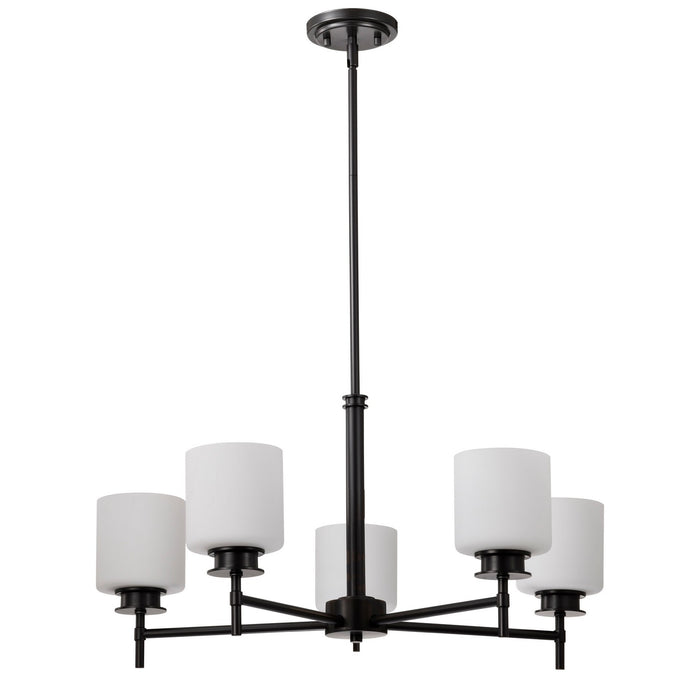Nuvo Lighting 60-8038 Five Light Chandelier, Gun Metal