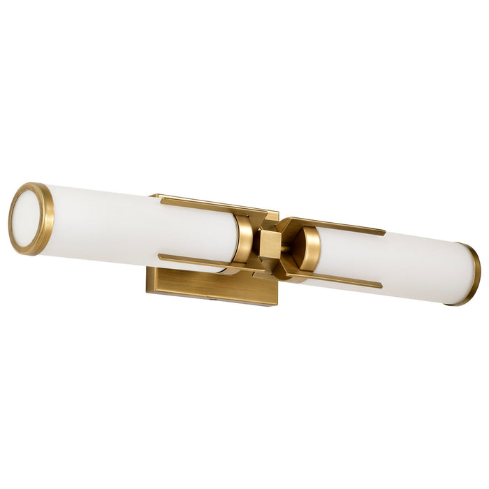 Nuvo Lighting 60-8042 Two Light Vanity, Natural Brass