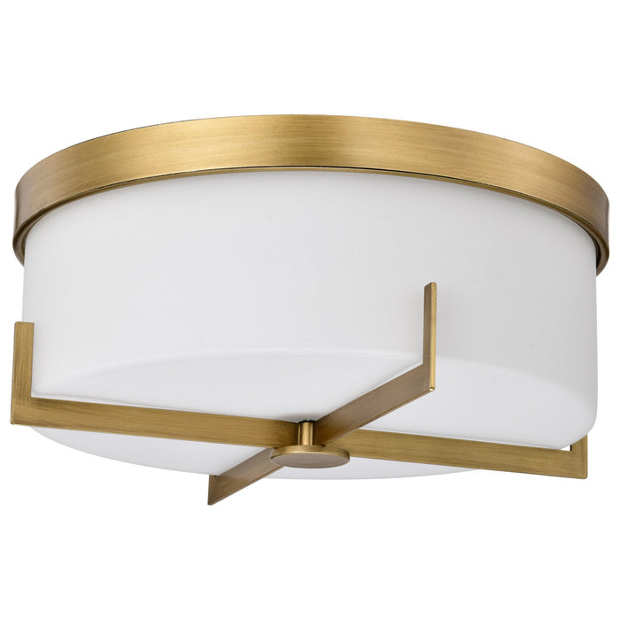 Nuvo Lighting 60-8044 Flush Mount, Natural Brass
