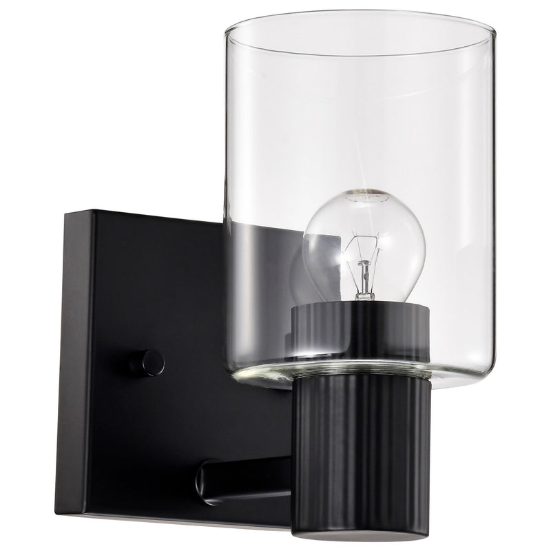 Nuvo Lighting 60-8061 One Light Vanity, Matte Black