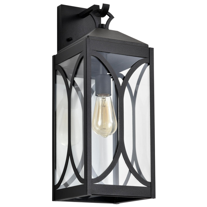 Nuvo Lighting 60-8123 One Light Wall Lantern, Matte Black