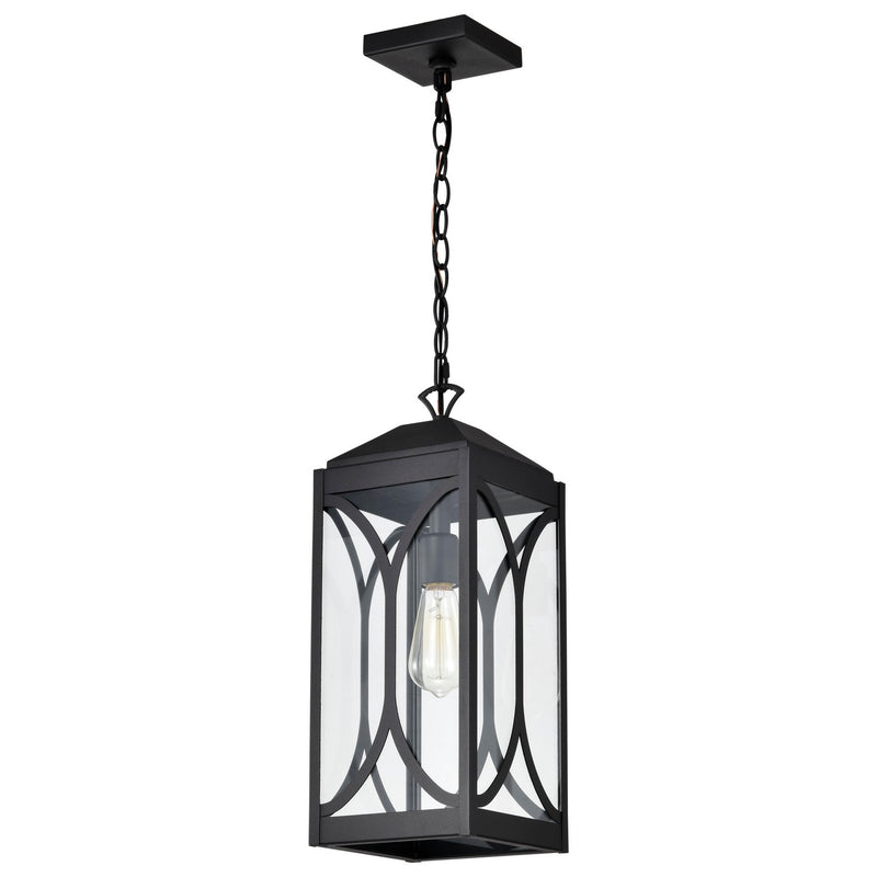 Nuvo Lighting 60-8125 One Light Hanging Lantern, Matte Black