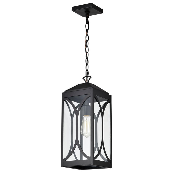 Nuvo Lighting 60-8125 One Light Hanging Lantern, Matte Black