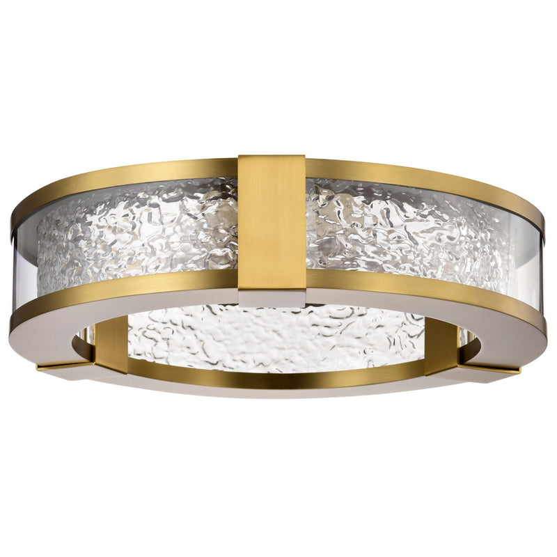 Nuvo Lighting 62-2012 LED Flush Mount, Vintage Brass