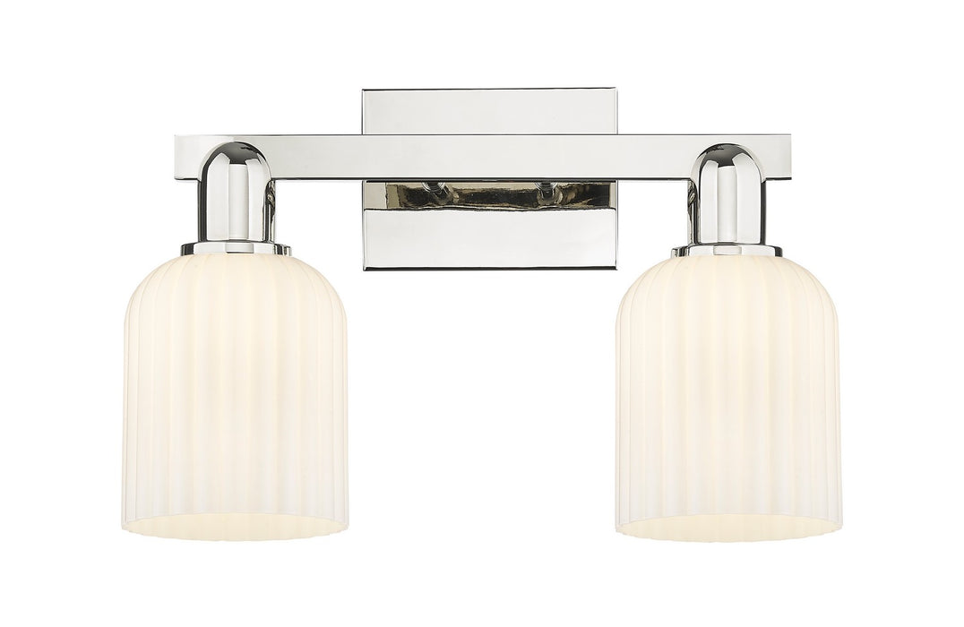 Innovations 716-2W-PN-G559-5GWH Two Light Bath Vanity, Polished Nickel