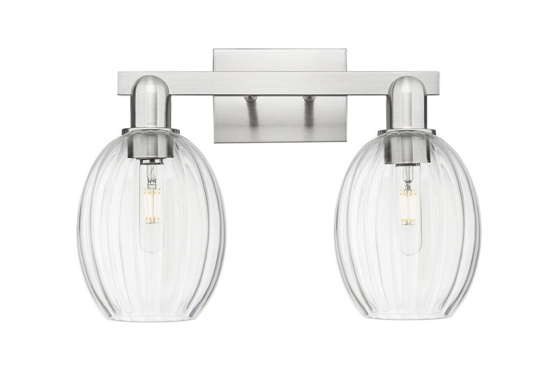 Innovations 716-2W-SN-G459-6CL Two Light Bath Vanity, Brushed Satin Nickel