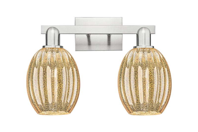 Innovations 716-2W-SN-G459-6ME Two Light Bath Vanity, Brushed Satin Nickel