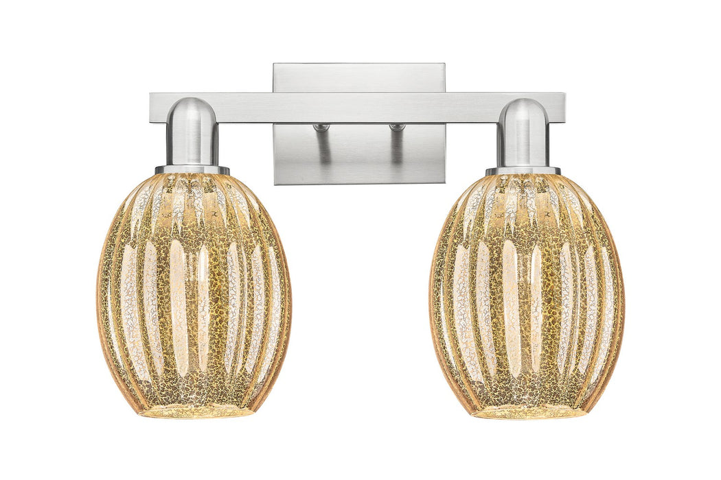 Innovations 716-2W-SN-G459-6ME Two Light Bath Vanity, Brushed Satin Nickel