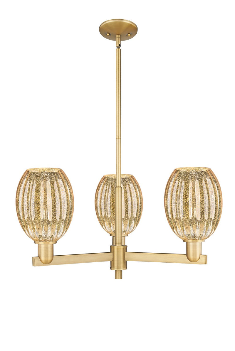 Innovations 716-3CR-BB-G459-6ME Three Light Flush Mount, Brushed Brass