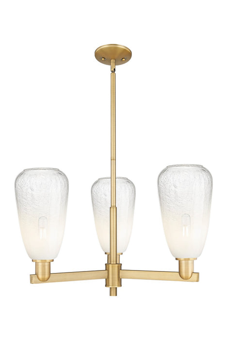Innovations 716-3CR-BB-G480-6OP Three Light Flush Mount, Brushed Brass