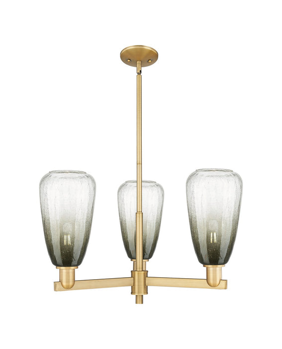 Innovations 716-3CR-BB-G480-6SL Three Light Flush Mount, Brushed Brass