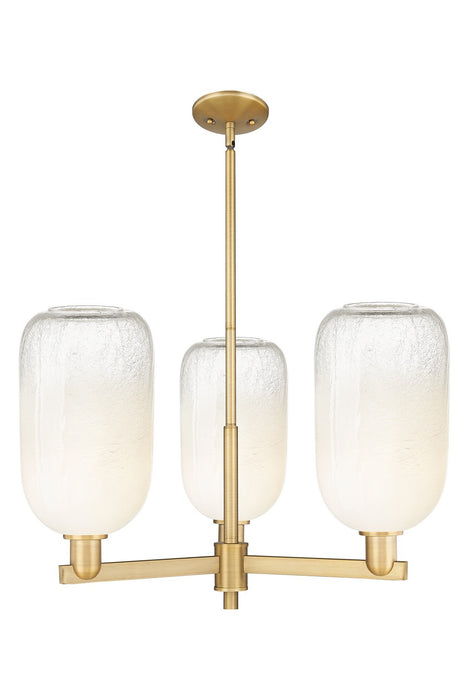 Innovations 716-3CR-BB-G482-7OP Three Light Flush Mount, Brushed Brass