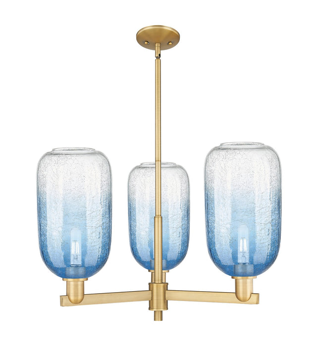 Innovations 716-3CR-BB-G482-7SB Three Light Flush Mount, Brushed Brass