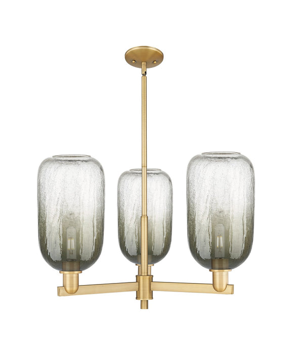 Innovations 716-3CR-BB-G482-7SL Three Light Flush Mount, Brushed Brass